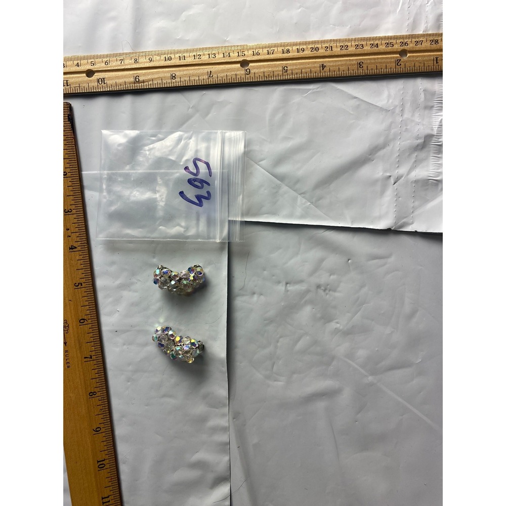 Sparkly Bow Rhinestone Embellishments Charms for Crafts DIY Jewelry‎ Making - Picture 2 of 2